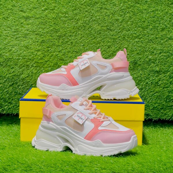 Women’s High Sole Chunky Sneakers D-2 - Image 7