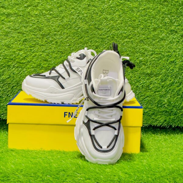 Women’s High Sole Chunky Sneakers D-3 - Image 4