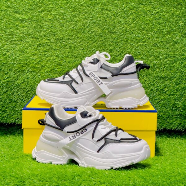 Women’s High Sole Chunky Sneakers D-3 - Image 3
