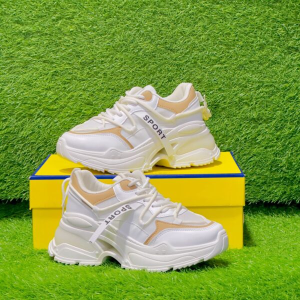 Women’s High Sole Chunky Sneakers D-3 - Image 8