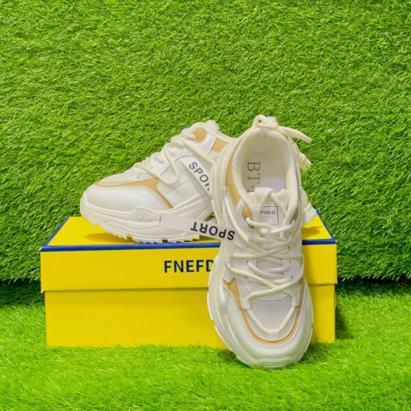 Women’s High Sole Chunky Sneakers D-3 - Image 7