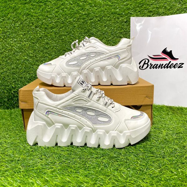 Women’s High Sole Chunky Sneakers D-4 - Image 3