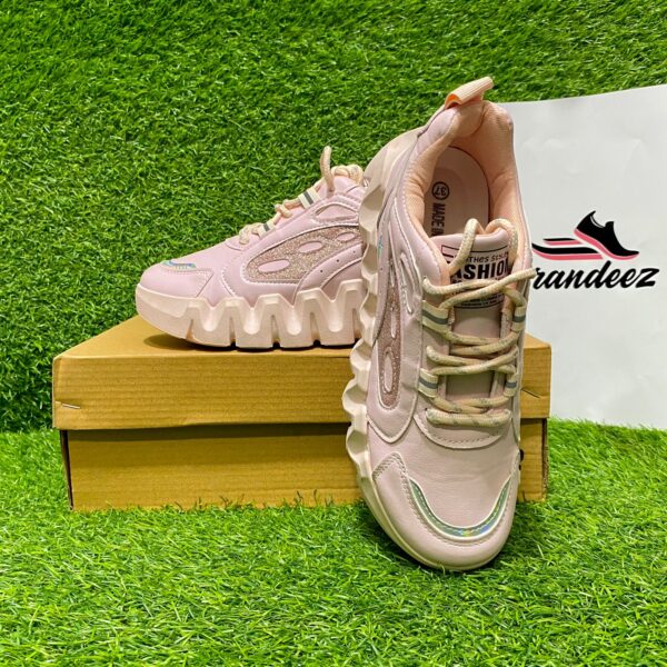 Women’s High Sole Chunky Sneakers D-4 - Image 5