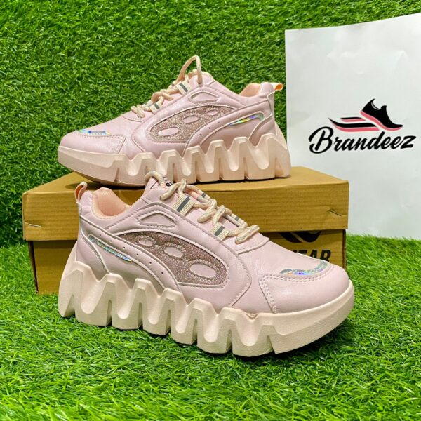 Women’s High Sole Chunky Sneakers D-4 - Image 4