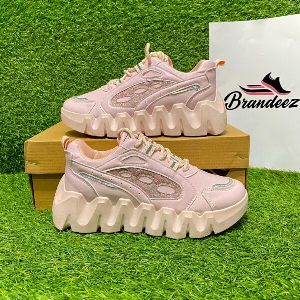 Women’s High Sole Chunky Sneakers D-4 - Image 6