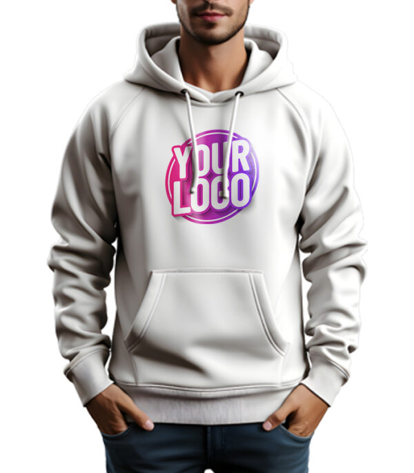 Customize Printed White Hoodie