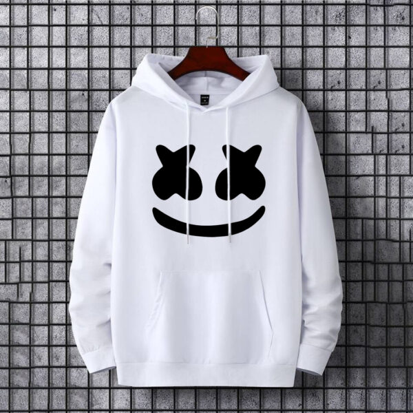 MarshMallow Smile White Hoodie