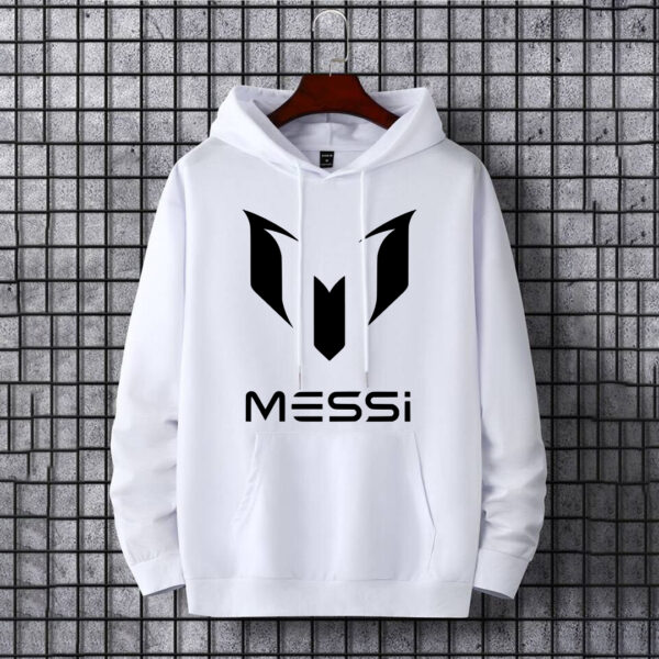 Messi White Hoodie