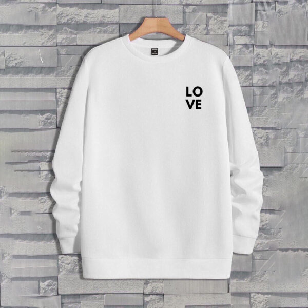 Love White SweatShirt