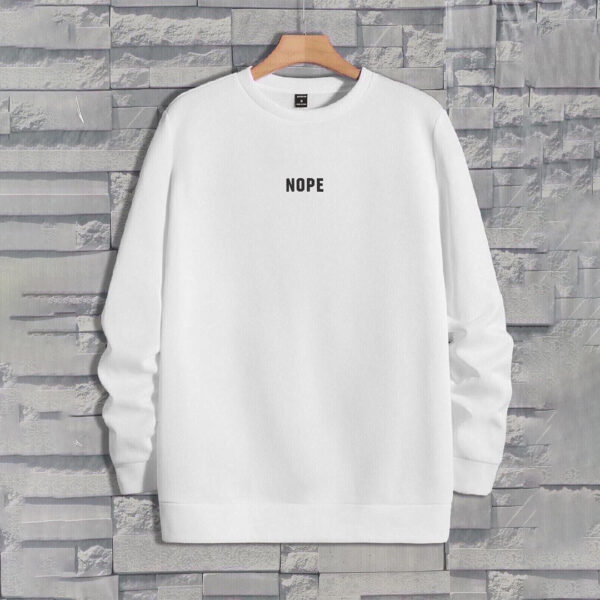 Nope White SweatShirt
