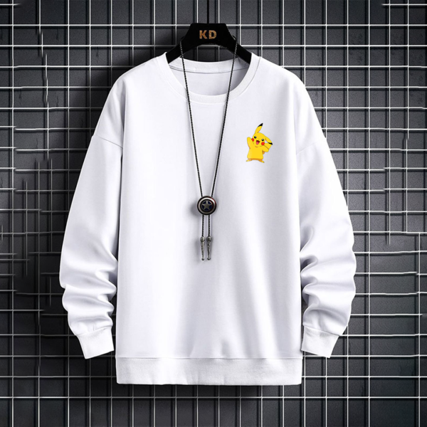 Pickachu White SweatShirt