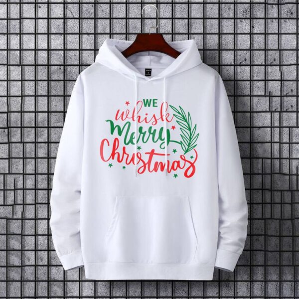 Happy Christmas White Hoodie