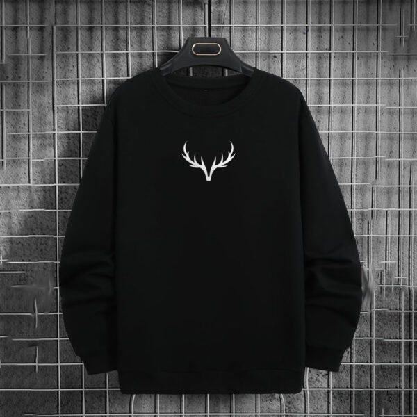 Deer Horns Black SweatShirt